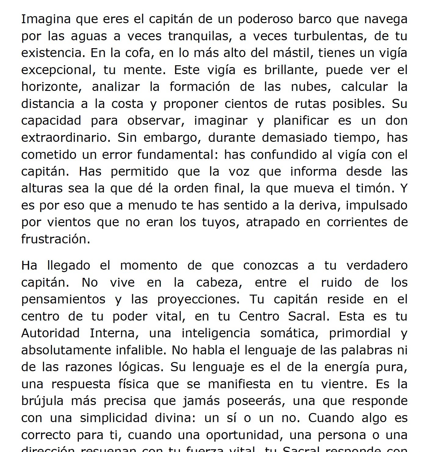 Caso 1: mente no definida y autoridad sacral